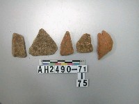 藏品(紅色夾砂陶片)的圖片